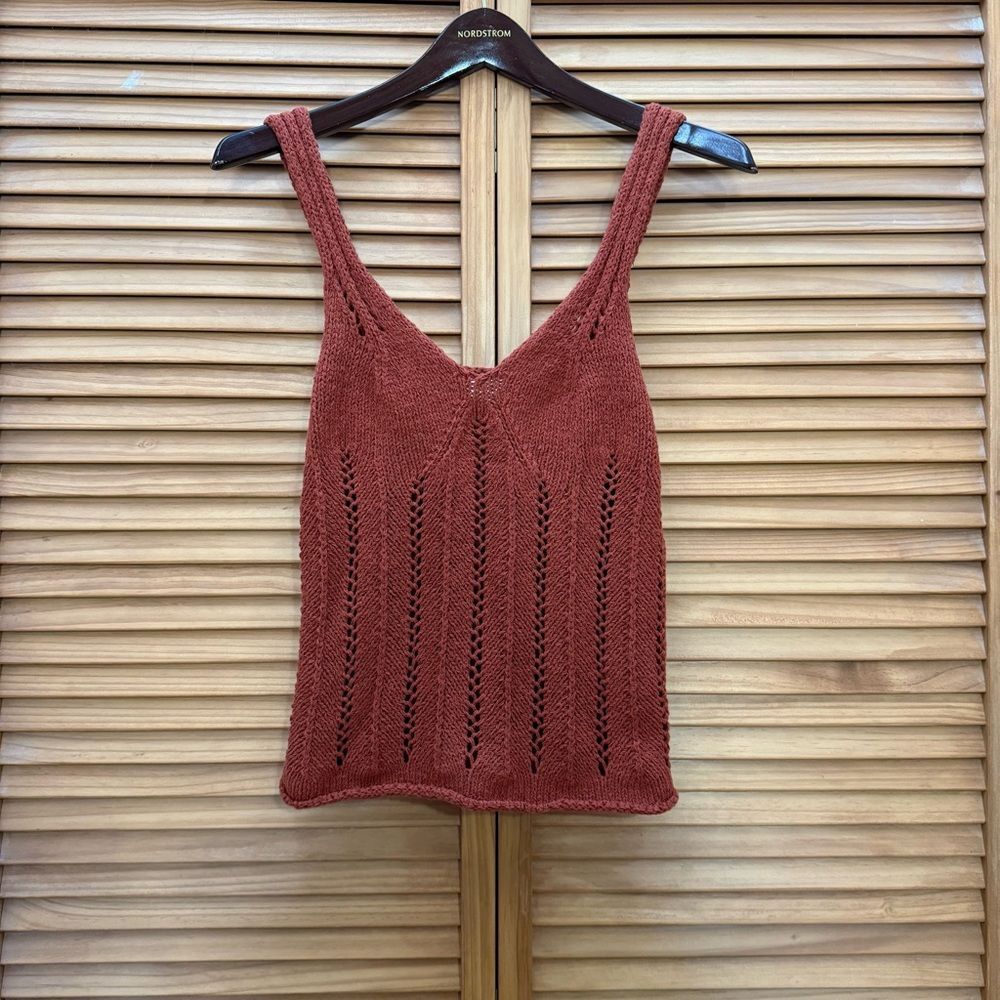 Abercrombie & Fitch Rust Knit Tank Top size small